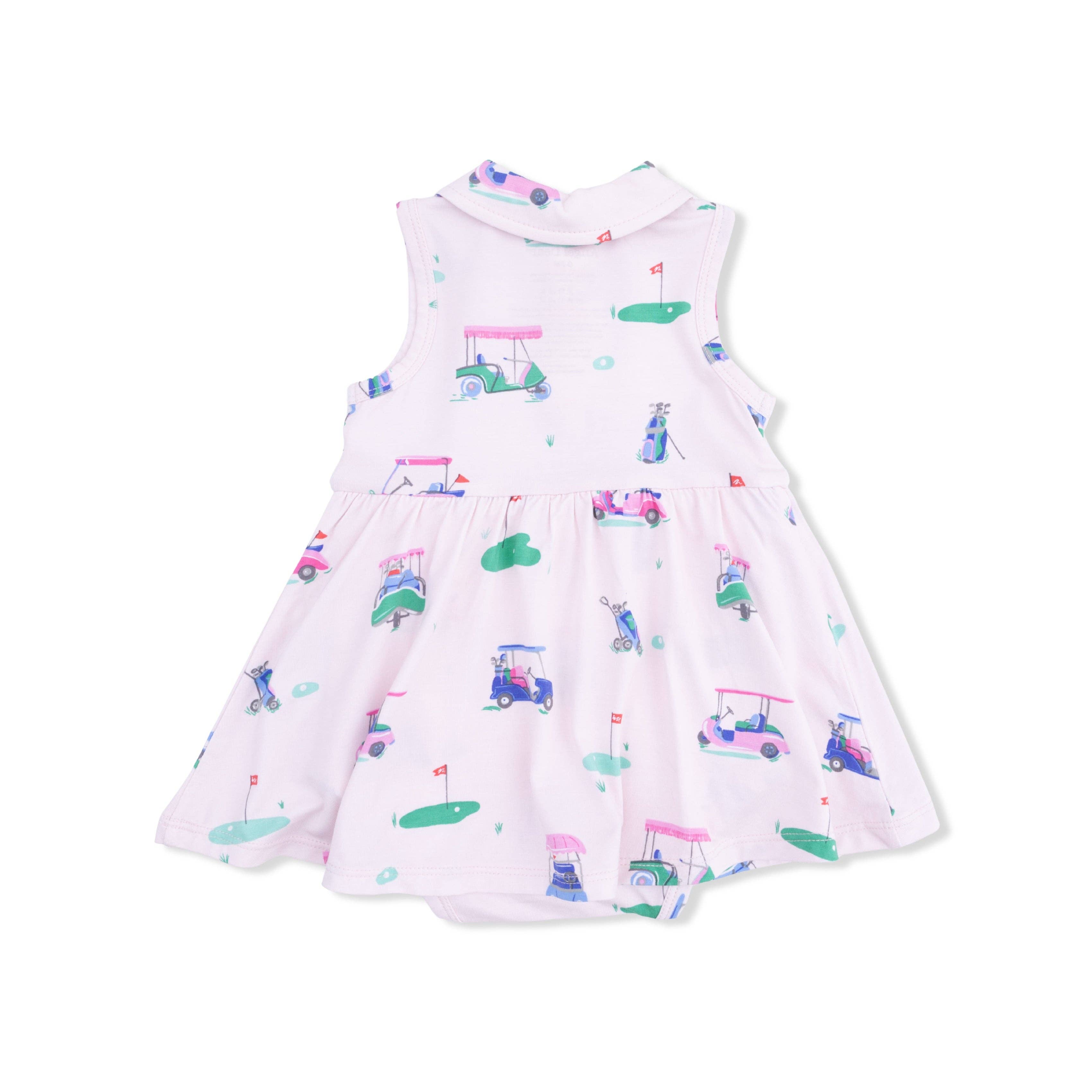 Vintage Golf Carts Pink - Polo Tennis Dress