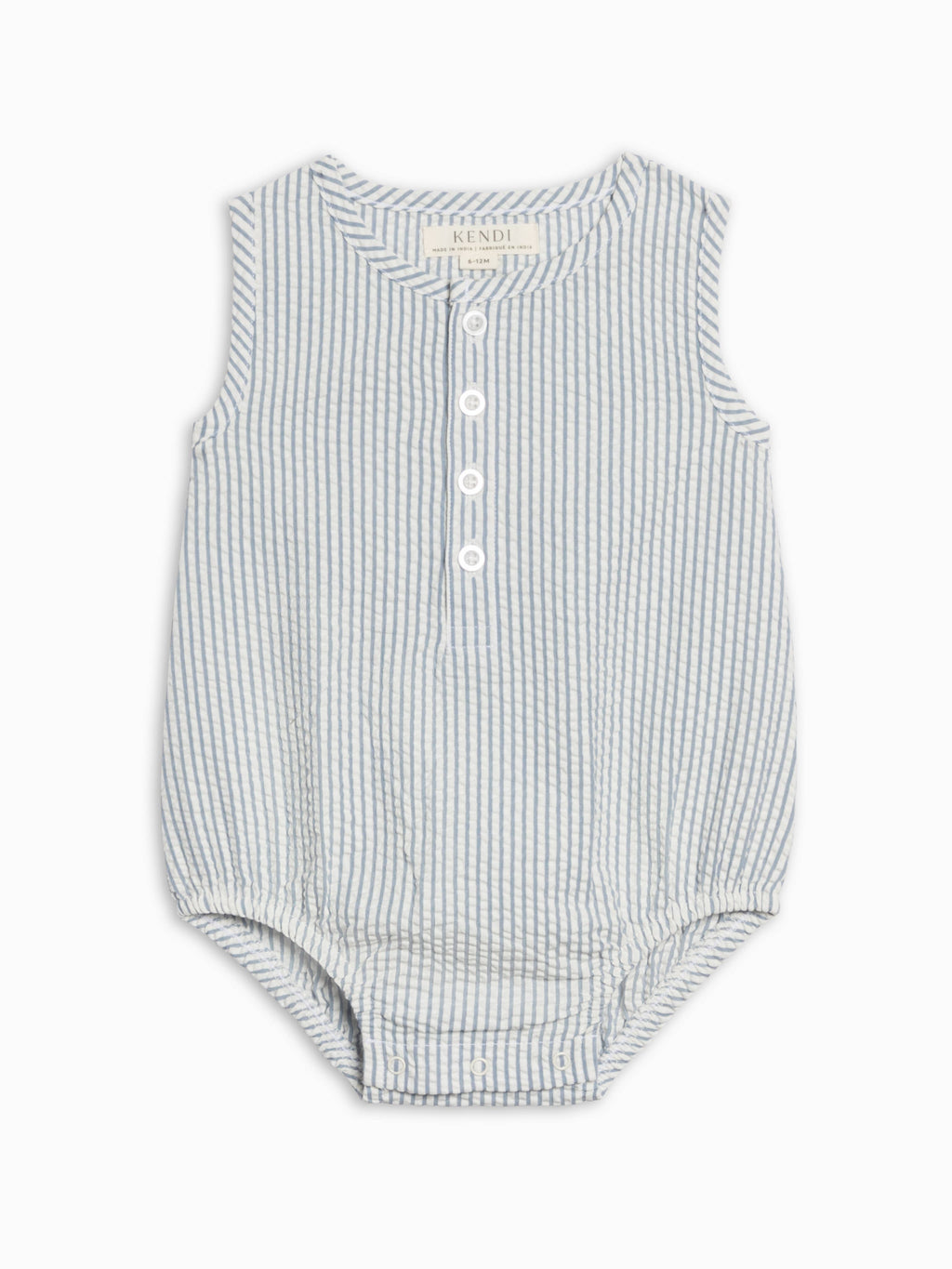 Bubble Romper - Shore Stripe / Sea