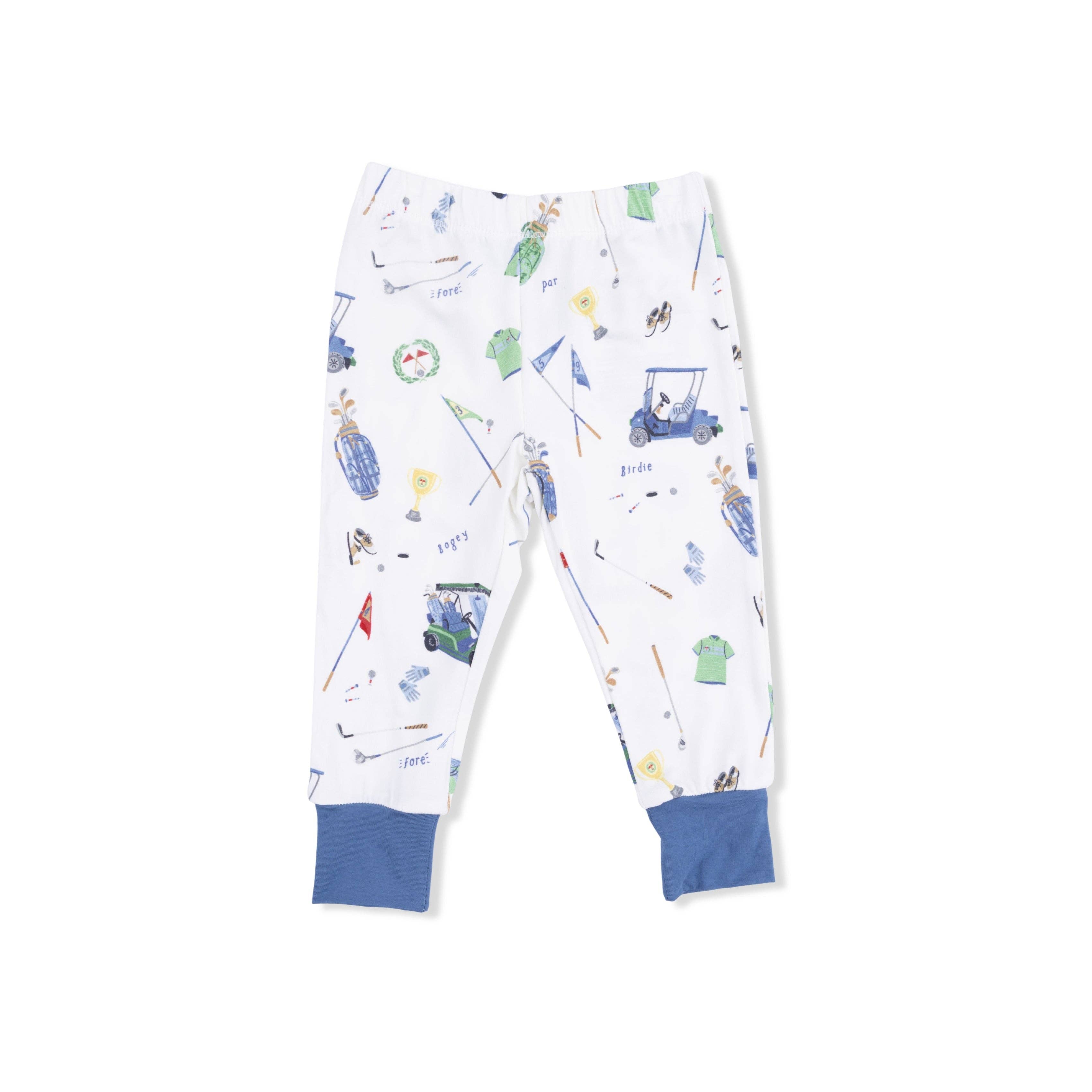 Golf Themed Short Sleeve Pajama Set