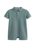 Walter Pique Polo Romper - Laguna