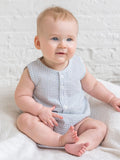 Bubble Romper - Shore Stripe / Sea