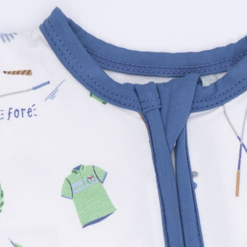Golf Themed Zipper Pajama