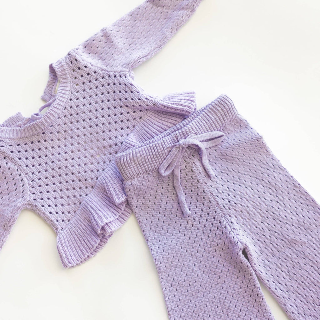 Lilac Knit Set