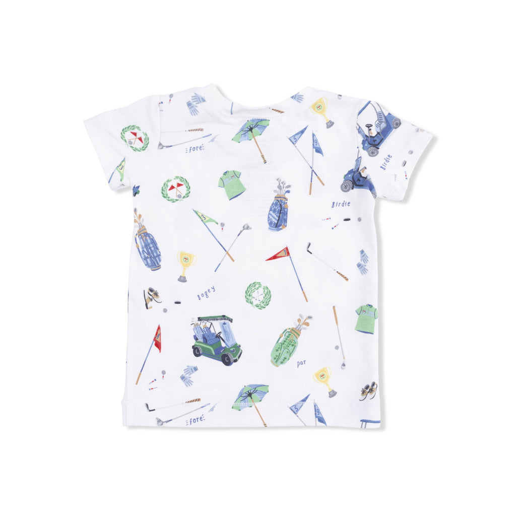 Golf Themed Short Sleeve Pajama Set