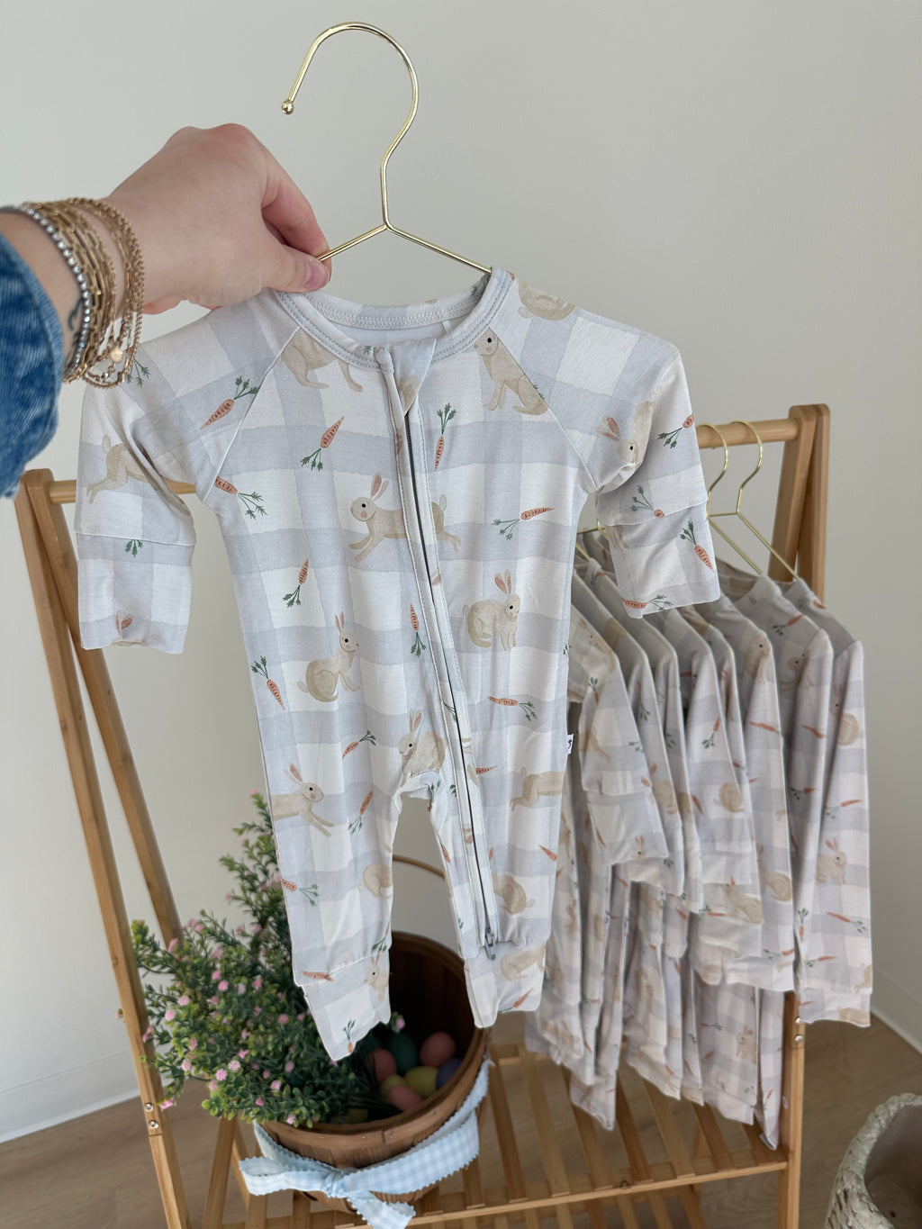 Spring Bamboo Zipper Pajamas