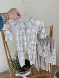 Spring Bamboo Zipper Pajamas