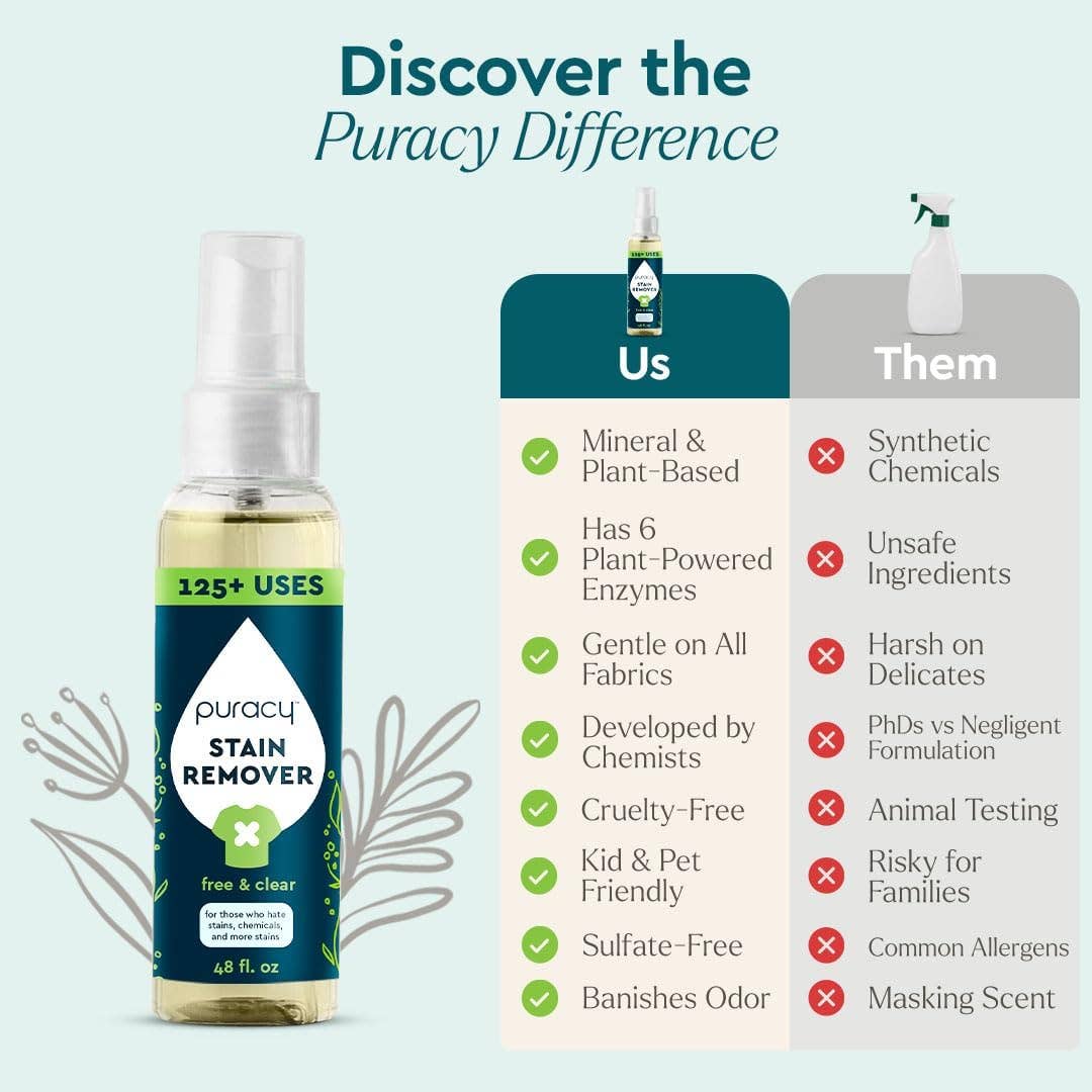 Puracy Natural Laundry Stain Remover 4oz
