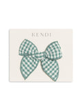 Bow Clip - Laguna Gingham