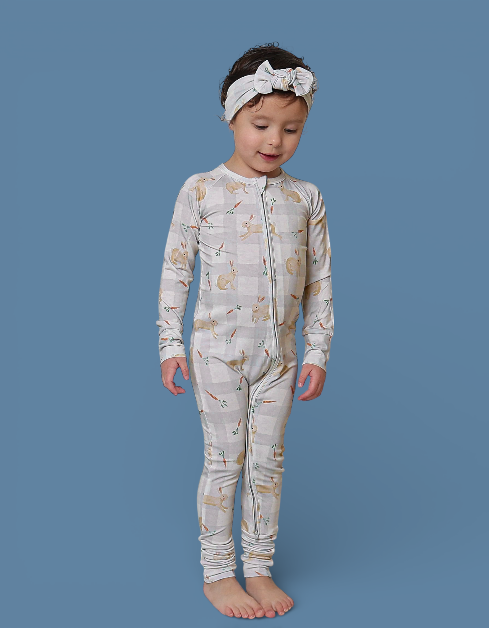 Spring Bamboo Zipper Pajamas