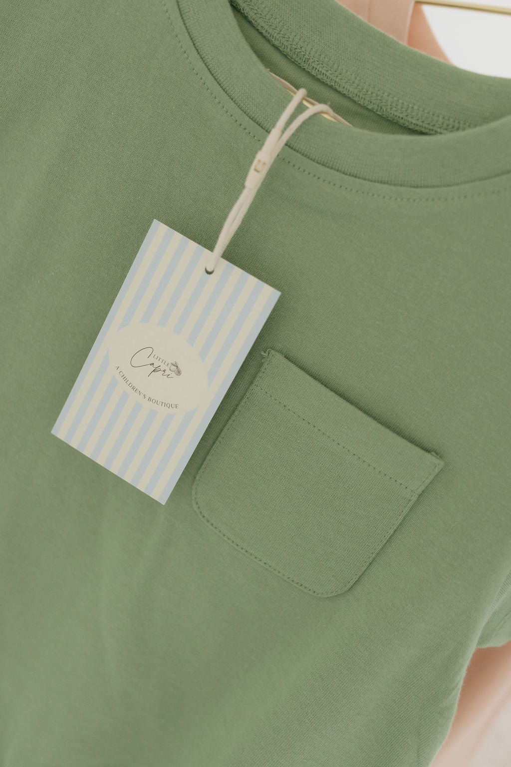 Pocket Romper in Aspen Green