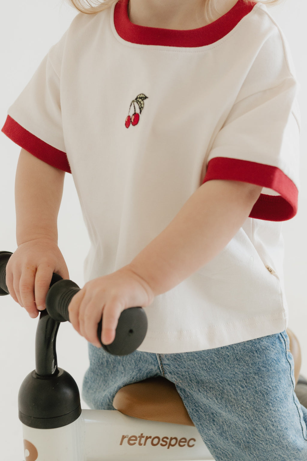 Organic Cropped Tee - Cherries