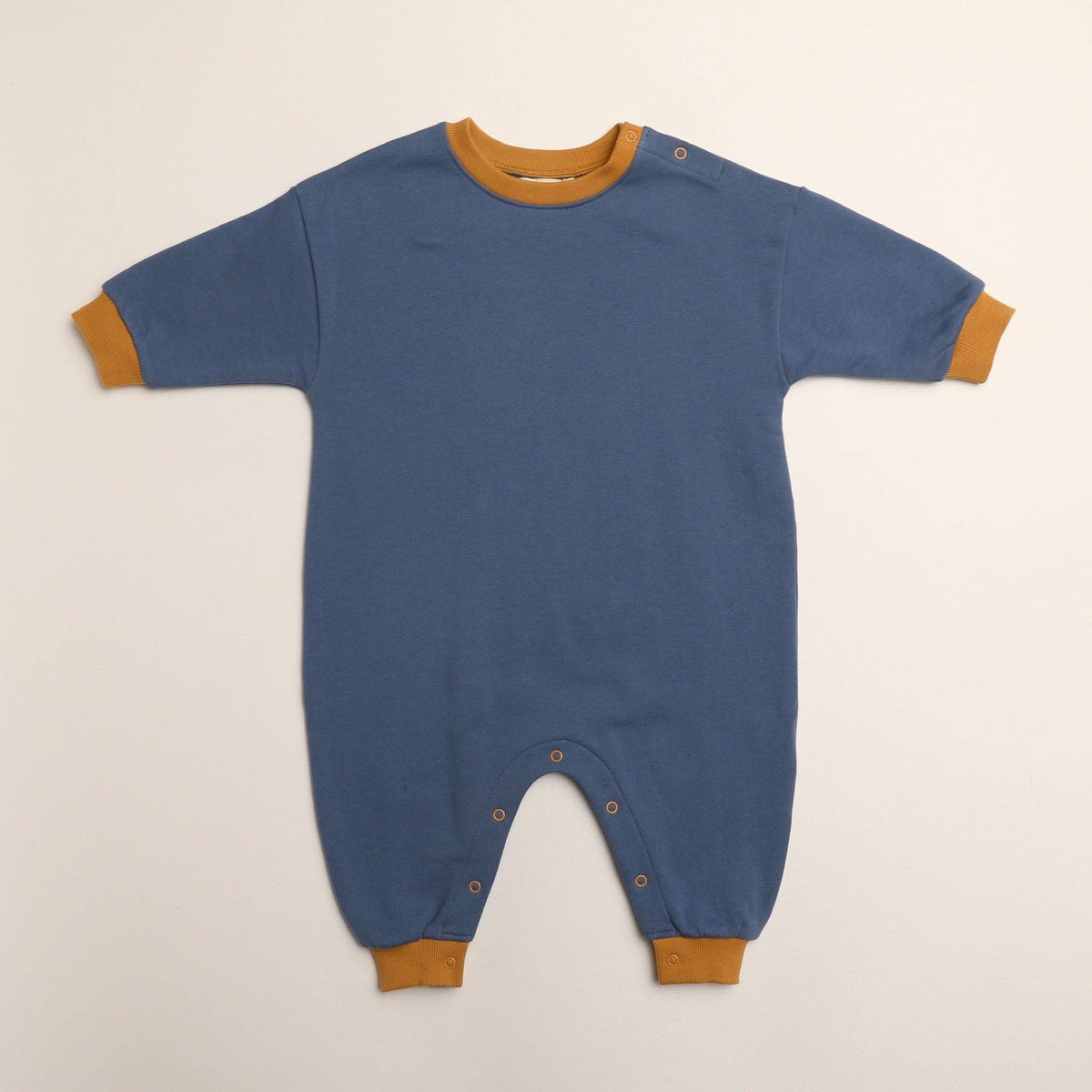 Marlowe Jumpsuit in Stone Blue: 0-6 Months