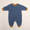 Marlowe Jumpsuit in Stone Blue: 6-12 Months