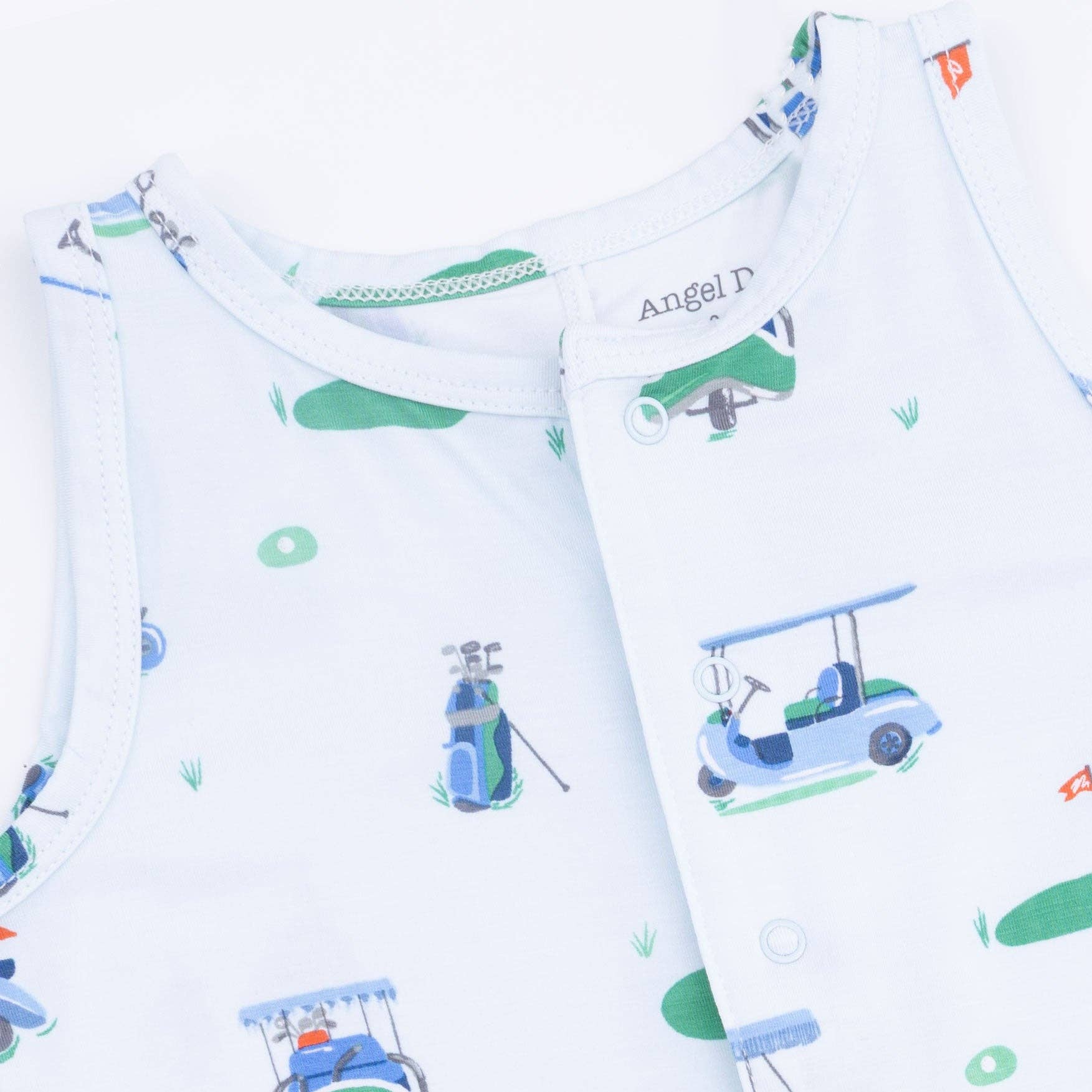 Vintage Golf Carts Blue -  Romper