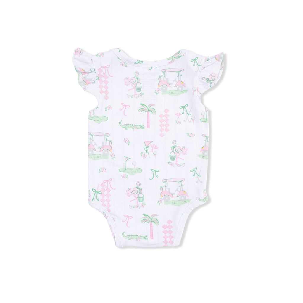 Ruffle Sleeve Golf Bodysuit