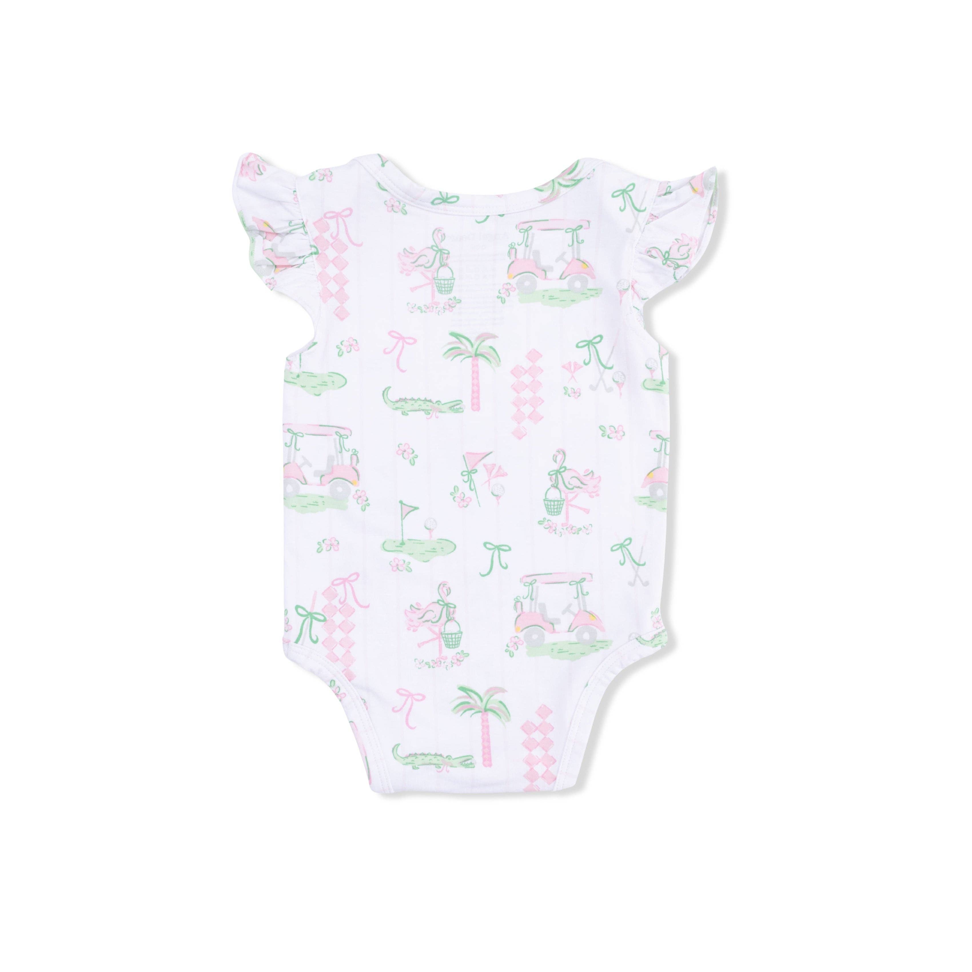 Ruffle Sleeve Golf Bodysuit