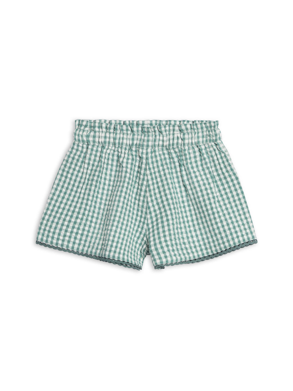 Scalloped Trim Short in  Laguna Gingham