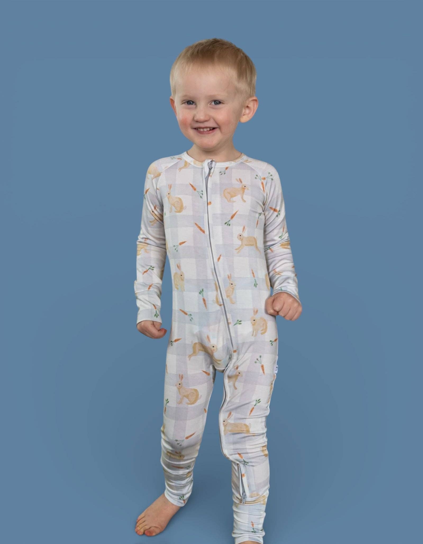 Spring Bamboo Zipper Pajamas
