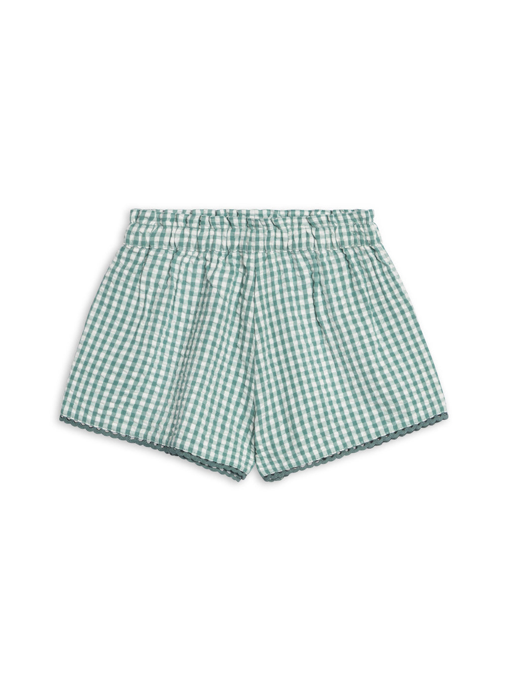 Scalloped Trim Short in  Laguna Gingham