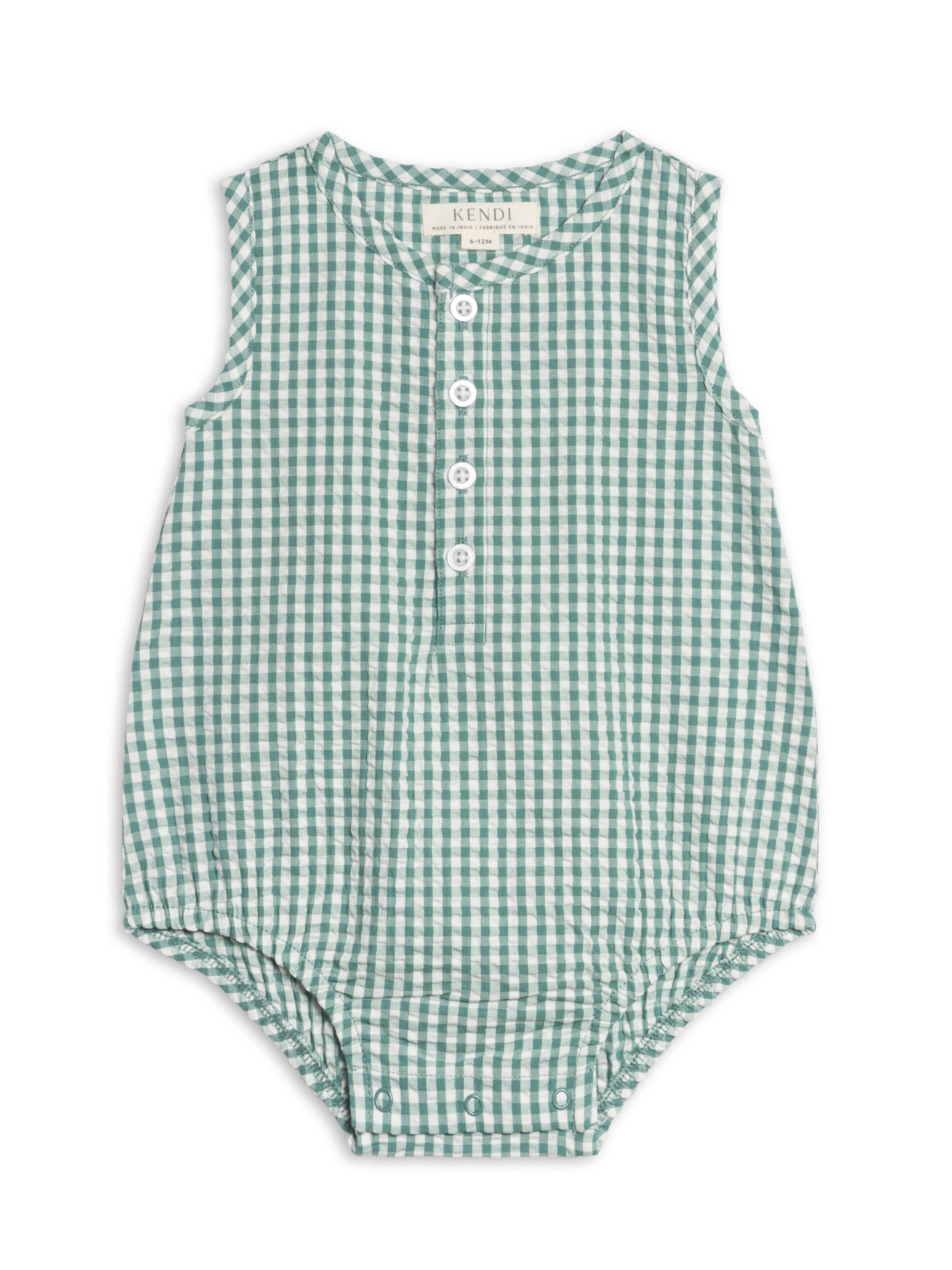 Bubble Romper - Laguna Gingham