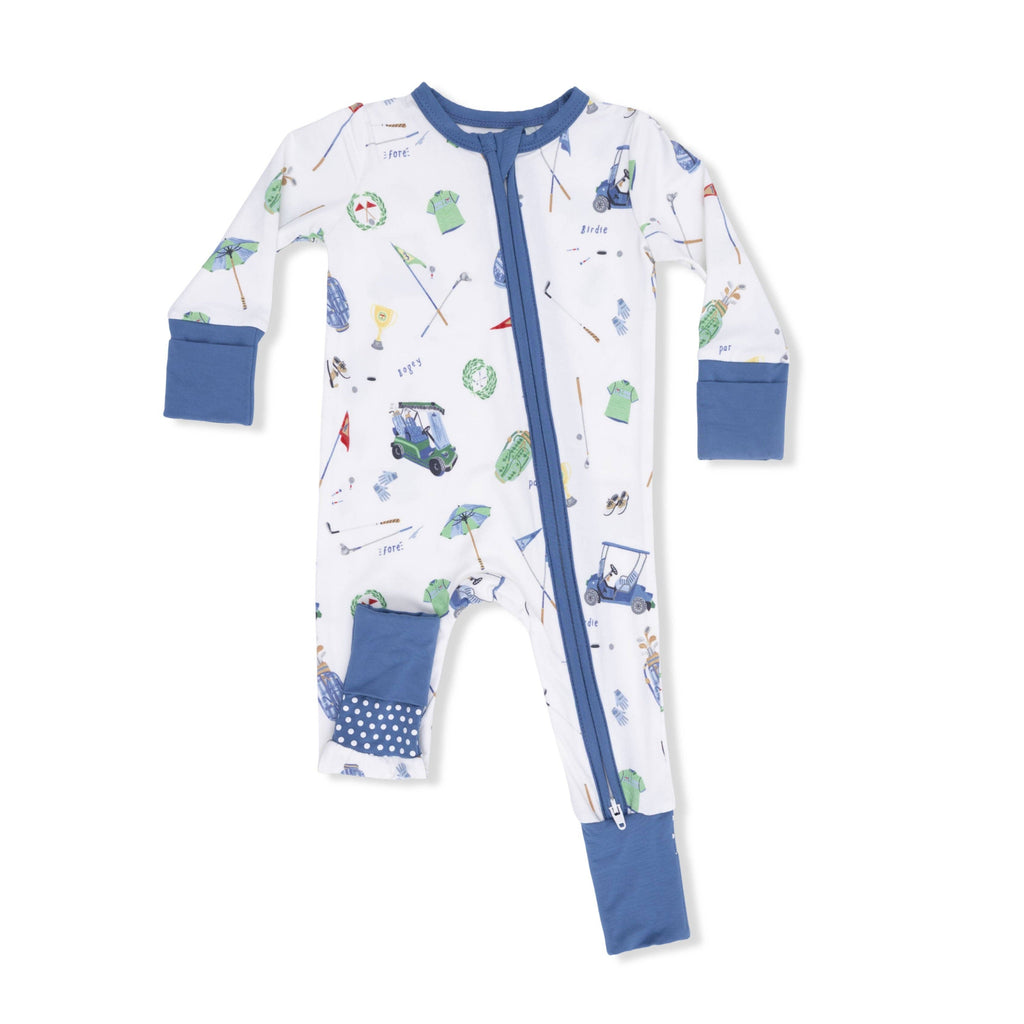 Golf Themed Zipper Pajama